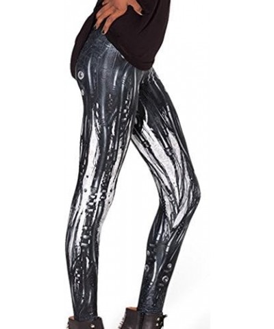 Women's High Waist Skull Printted Ankle Elastic Tights Legging Eyes in Black $9.72 Others