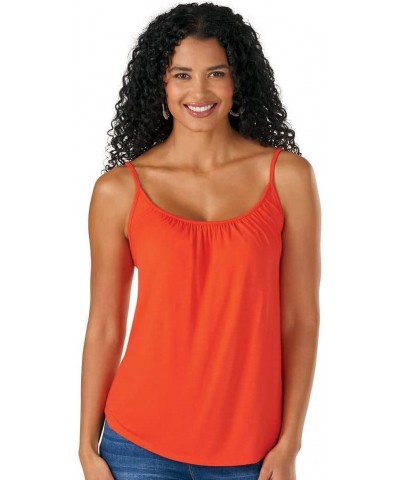 Masseys Draped Cami Fiesta Red $8.54 Tanks