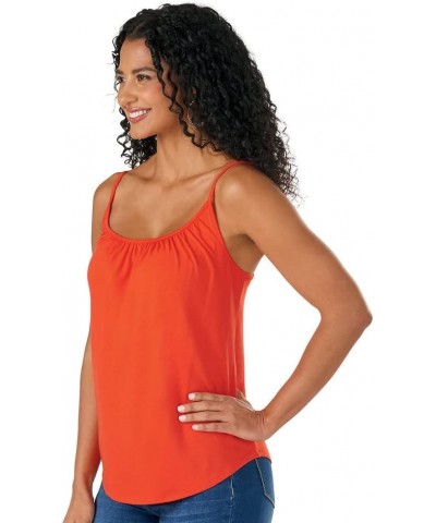 Masseys Draped Cami Fiesta Red $8.54 Tanks