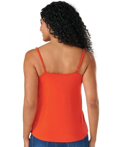 Masseys Draped Cami Fiesta Red $8.54 Tanks