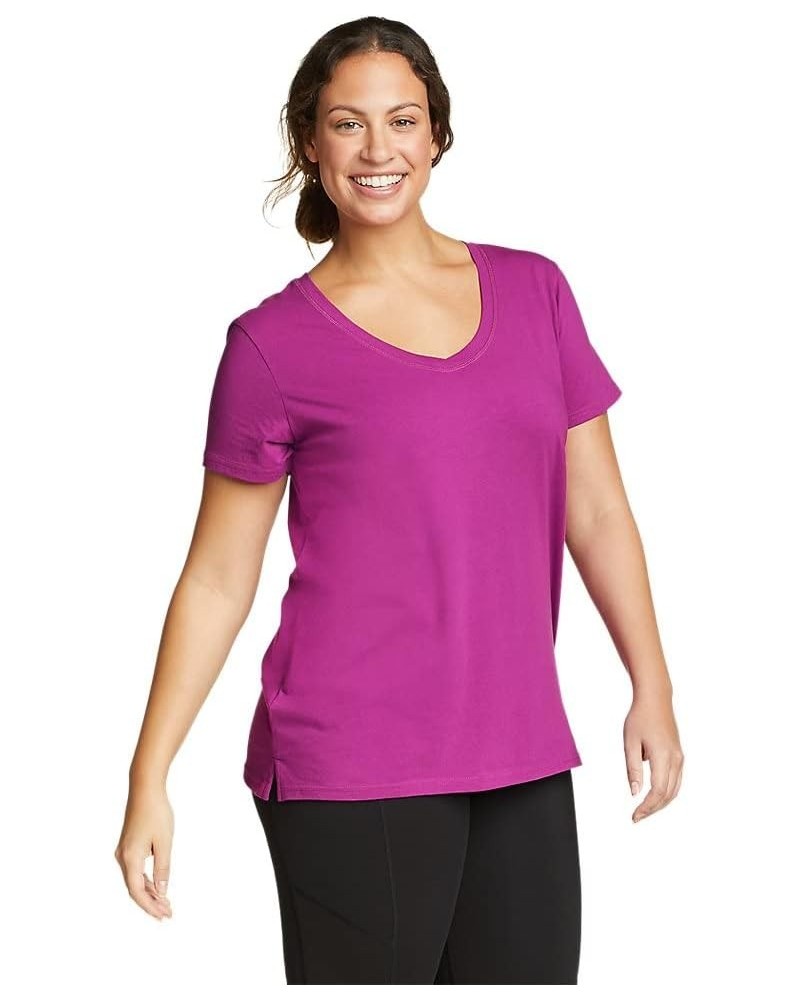 Women's Tempo Light Short-Sleeve T-Shirt Tall Deep Magenta $22.13 T-Shirts