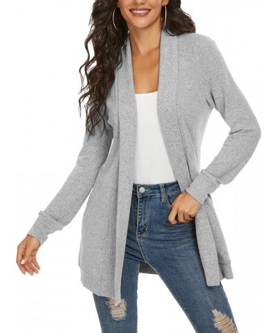 Women's Long Sleeve Open Front Loose Casual Lightweight Kimono Cardigan 7031gray $12.71 Sweaters