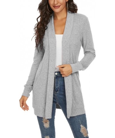 Women's Long Sleeve Open Front Loose Casual Lightweight Kimono Cardigan 7031gray $12.71 Sweaters