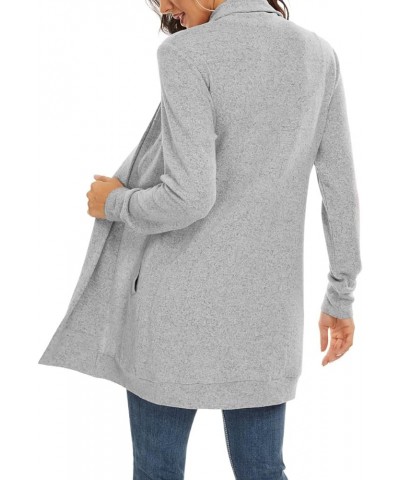 Women's Long Sleeve Open Front Loose Casual Lightweight Kimono Cardigan 7031gray $12.71 Sweaters