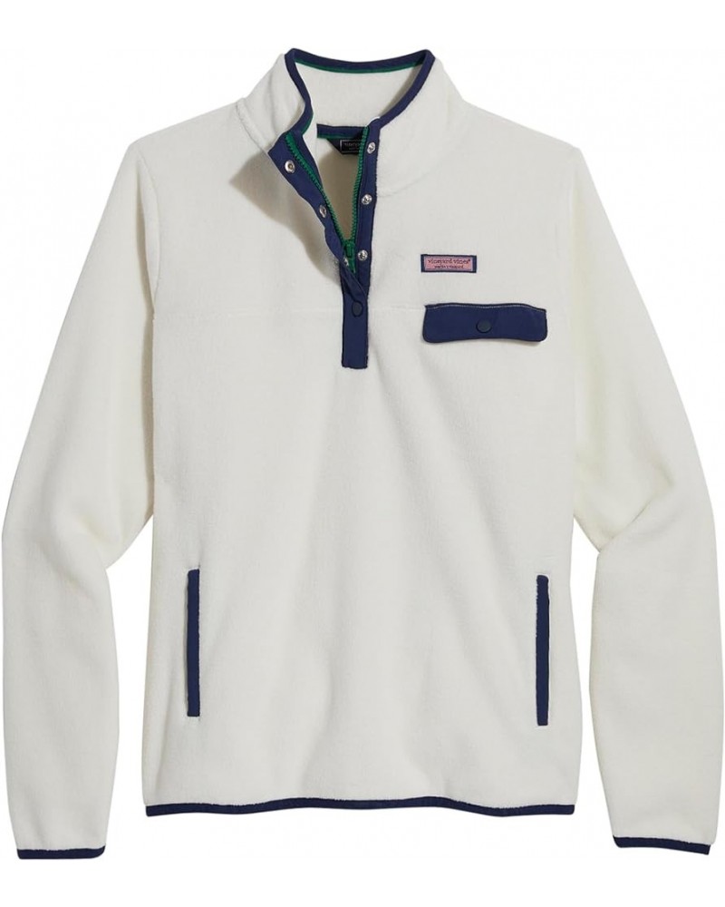 Women's Harbor Fleece Quarter Snap Marshmallow $56.75 Jackets