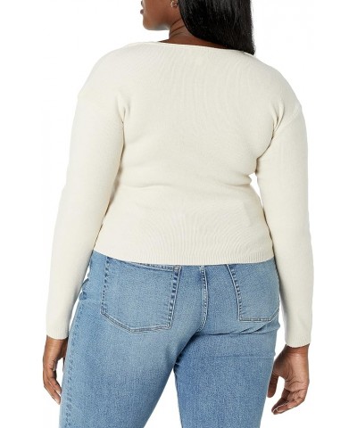 Women's Nomi Cropped Sweater Top Whisper White $17.02 Sweaters