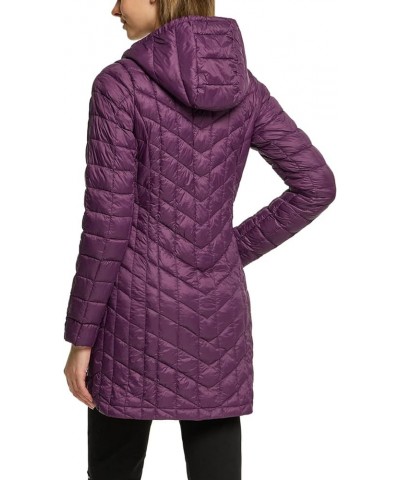 Women's Lightweight Packable Accent Puffer Jacket, Water-Resistant Winter Coat Coat Quilted Purple $32.39 Jackets