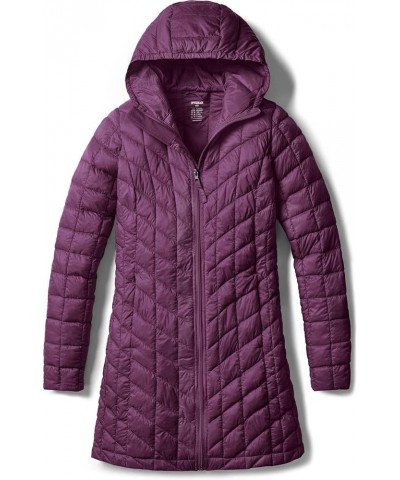 Women's Lightweight Packable Accent Puffer Jacket, Water-Resistant Winter Coat Coat Quilted Purple $32.39 Jackets