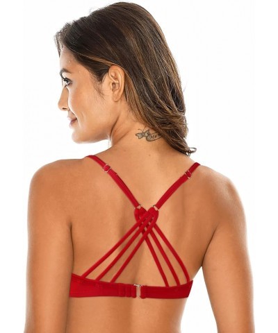 Women's Underwire Bikini Top Red $17.35 Swimsuits