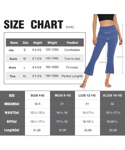 Women’s Bootcut Yoga Pants - Flare Leggings for Women High Waisted Active Leggings Workout Lounge Jazz Dress Pants Capri Deni...