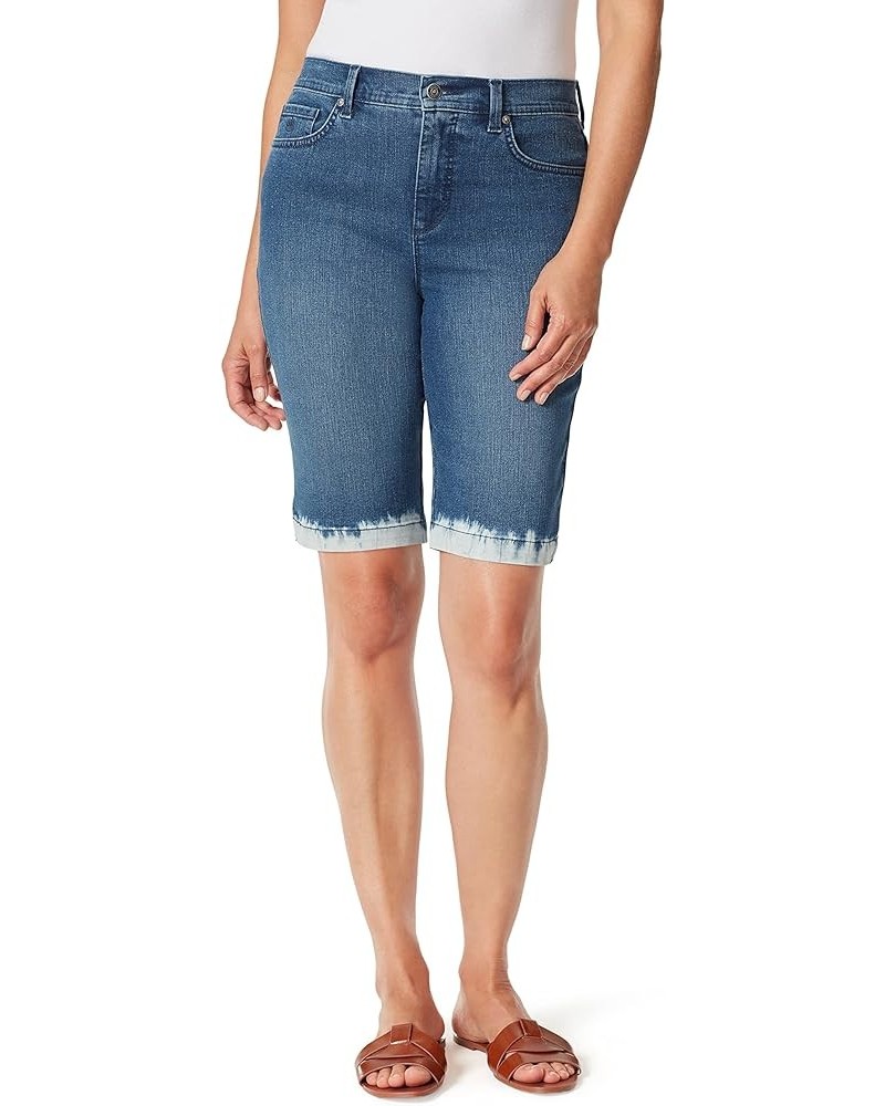 Women's Amanda High Rise Bermuda Short Petite Capitol - Bleach Dip Hem $18.49 Shorts