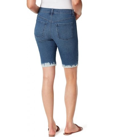 Women's Amanda High Rise Bermuda Short Petite Capitol - Bleach Dip Hem $18.49 Shorts