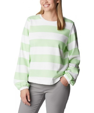 Women's Trek Seasonal Ft Graphic Crew Key West/Rugby Stripe $19.72 Jackets