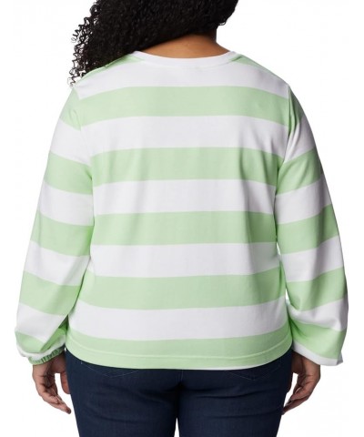 Women's Trek Seasonal Ft Graphic Crew Key West/Rugby Stripe $19.72 Jackets