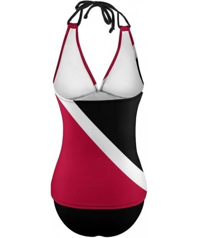 Trinidad and Tobago Flag Split Skirt Suit Women Vintage Sexy Swimsuit Bikini L X-Large White-1-1 $22.56 Swimsuits