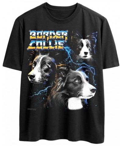 Heavy Metal Tshirt for Dog Lovers Dog Owners Funny Dog Dad and Dog Mom Graphic Tees Men and Women Border Collie $10.55 T-Shirts