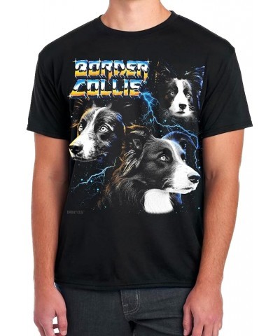 Heavy Metal Tshirt for Dog Lovers Dog Owners Funny Dog Dad and Dog Mom Graphic Tees Men and Women Border Collie $10.55 T-Shirts