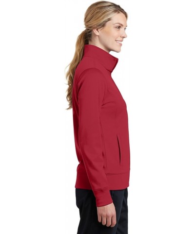 Sport Tek Women's Claasic Full-Zip Fleece Jacket Deep Red $19.54 Jackets