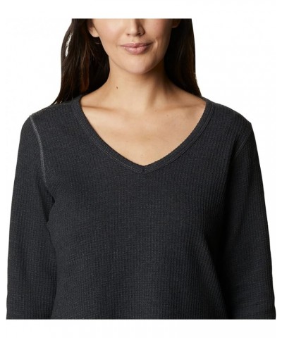 Women's Pine Peak Long Sleeve Tunic Thermal Black Heather $16.66 Underwear