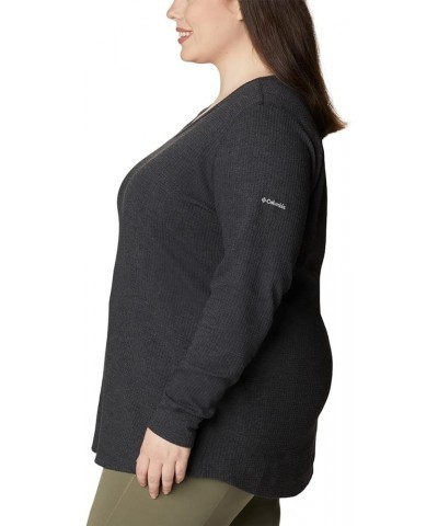 Women's Pine Peak Long Sleeve Tunic Thermal Black Heather $16.66 Underwear