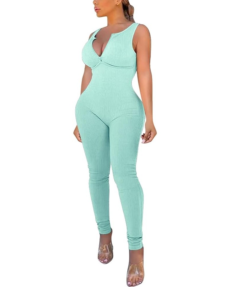 Jumpsuits for Women Sexy, Women Casual Sleeveless Loose Sling Jumpsuit Stretch Pants Jumpsuit with Pockets Z94-green $15.95 J...