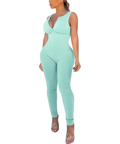 Jumpsuits for Women Sexy, Women Casual Sleeveless Loose Sling Jumpsuit Stretch Pants Jumpsuit with Pockets Z94-green $15.95 J...