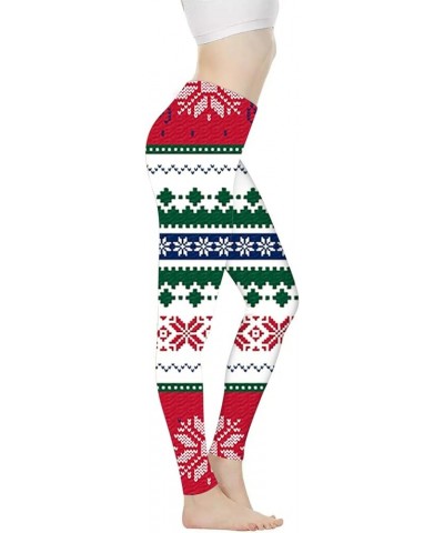 Christmas Leggings for Women High Waisted Yoga Leggings Plus Size Ugly Christmas Style $14.24 Leggings