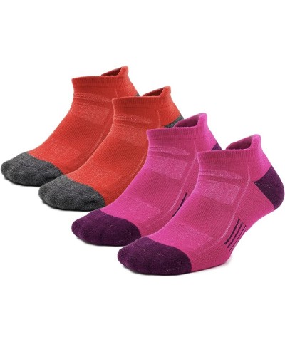 Merino Wool Ankle Socks Women and Men Athletic Running Socks Cushioned Cozy Crew Socks Violet $16.52 Activewear