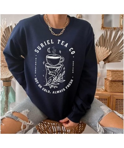 Suriel Tea Co Acotar Sweatshirt - A Court Of Thorns And Roses Sweatshirt, Sarah J Maas Clothing Forest $17.82 Others