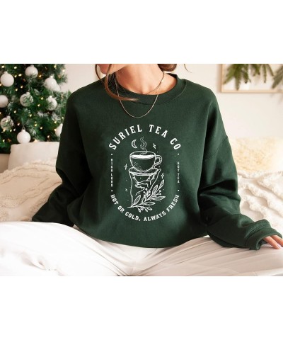 Suriel Tea Co Acotar Sweatshirt - A Court Of Thorns And Roses Sweatshirt, Sarah J Maas Clothing Forest $17.82 Others