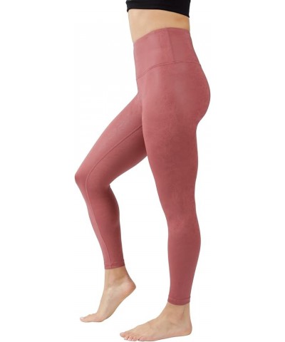 High Waist Squat Proof Ankle Length Printed Leggings Cracked Terracotta $16.79 Leggings