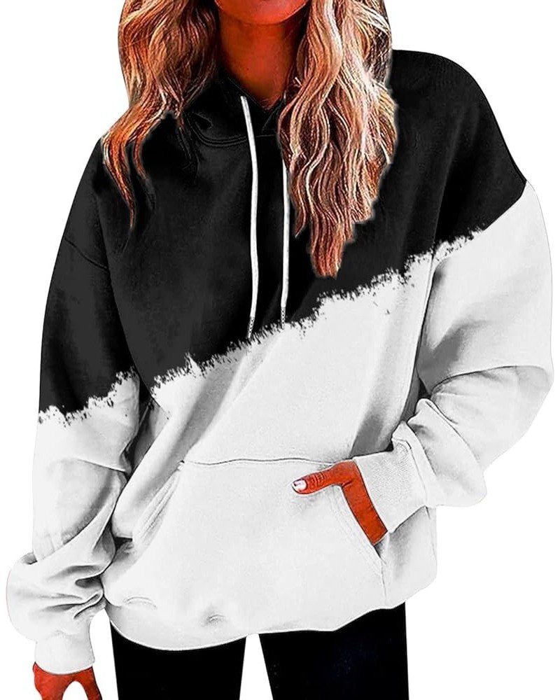 Sleep Jacket Womens Women's Casual Pocket Hoodie Long Sleeve Fashion Rope Pullover Hoodie Top Plain Hoodie 10-white $12.09 Ho...