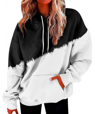 Sleep Jacket Womens Women's Casual Pocket Hoodie Long Sleeve Fashion Rope Pullover Hoodie Top Plain Hoodie 10-white $12.09 Ho...