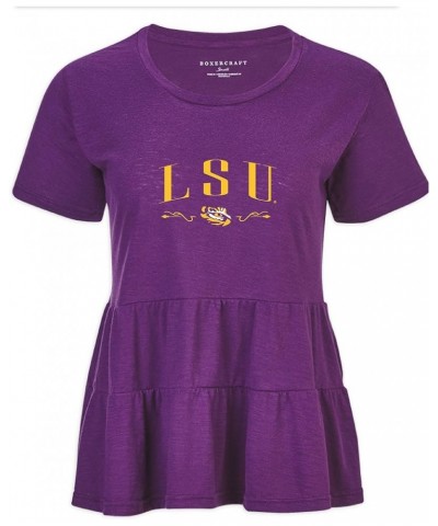 Women's NCAA Team Logo Willow Tee LSU Tigers X-Small Purple $6.52 Tops