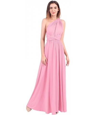 Women's Infinity Dress with Bandeau Convertible Bridesmaid Dress Long Multi-Way Wrap Transformer Cocktail Evening Gown Pink $...