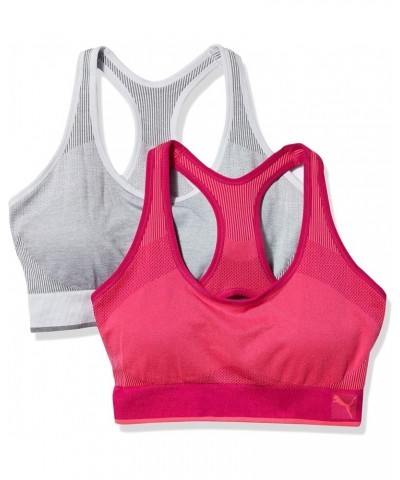 Women's Seamless Bra Pink/White $18.45 Lingerie