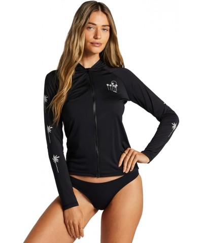 Womens Core Surfdaze Long Sleeve Rashguard Black (Hooded) $33.12 Swimsuits