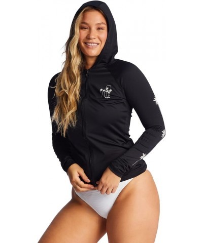 Womens Core Surfdaze Long Sleeve Rashguard Black (Hooded) $33.12 Swimsuits