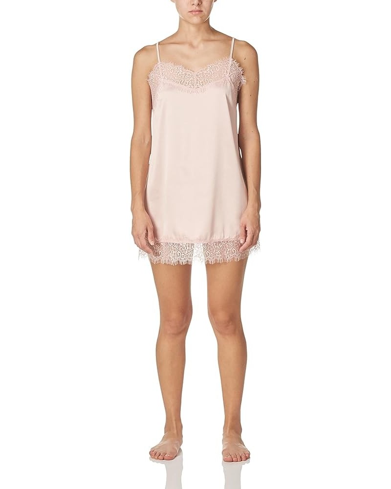 Women's Satin & Lace Slip Dress Standard Blushing Rose $9.69 Swimsuits