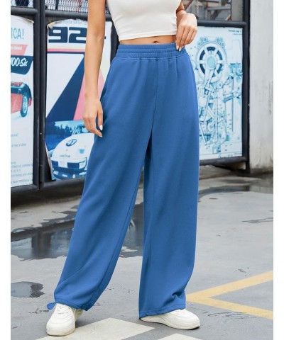 Women Baggy Sweatpants Casual Wide Leg Drawstring Athletic Fit Lounge Joggers Pants Trousers with Pockets Darkblue $10.50 Act...