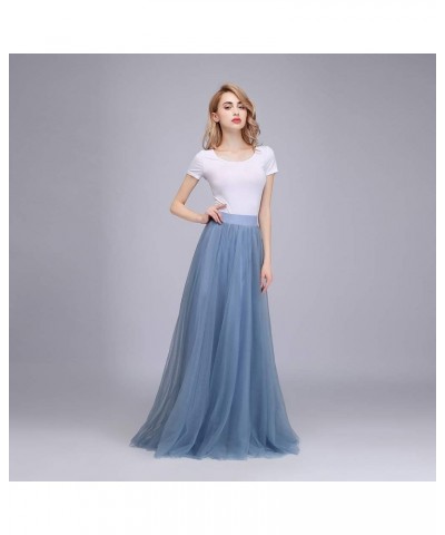 Women’s Maxi High Waist Skirts Blush Tulle Holiday Formal Skirt Emerald Green $13.94 Skirts