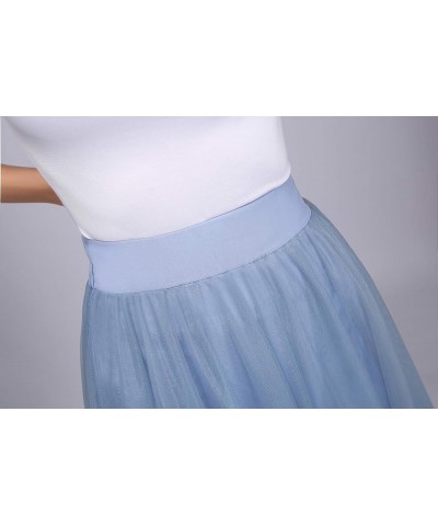 Women’s Maxi High Waist Skirts Blush Tulle Holiday Formal Skirt Emerald Green $13.94 Skirts