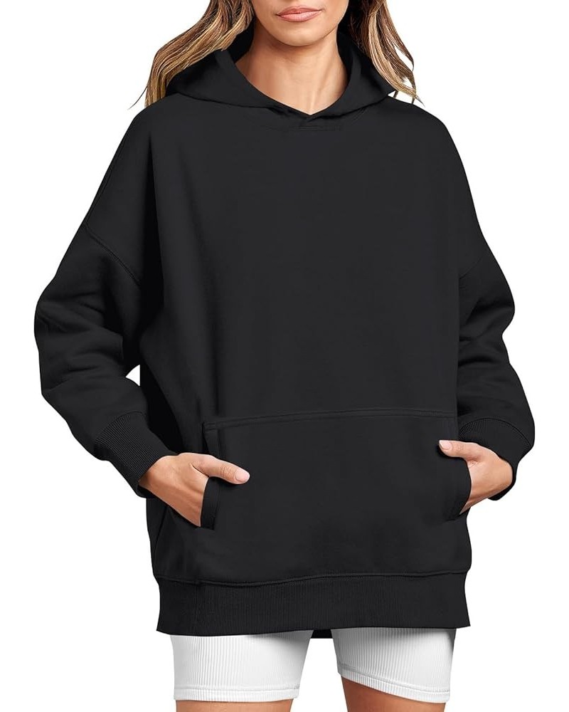 Womens Camo Hoodie Oversized Hooded Sweatshirts Pullover Loose Fit Maple Leaf Print Tops Fall Clothes with Pockets A-black $7...