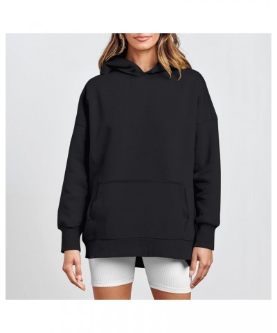 Womens Camo Hoodie Oversized Hooded Sweatshirts Pullover Loose Fit Maple Leaf Print Tops Fall Clothes with Pockets A-black $7...