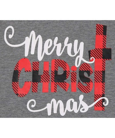 Merry Christmas Tee Shirts Women Christmas Tee Shirts Tops Letter Print Long Sleeve Raglan Baseball Tee Shirts Gray $11.52 T-...