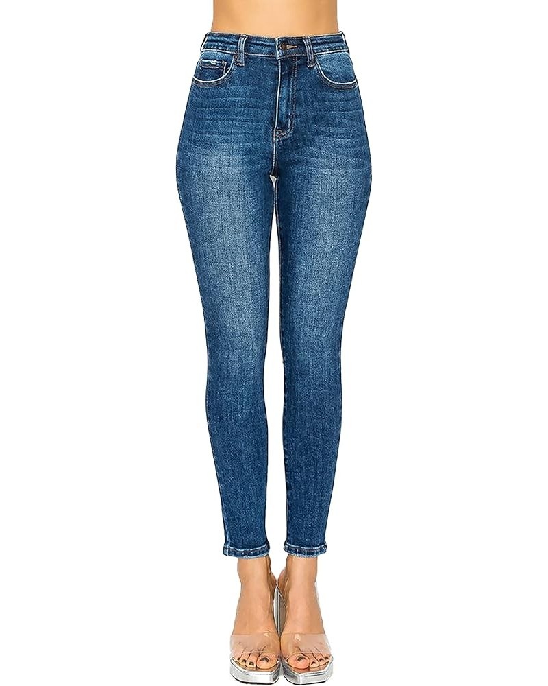 Collection Women's Classic 5-Pocket High Waisted Skinny Jeans Dark Denim $18.60 Jeans