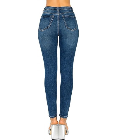 Collection Women's Classic 5-Pocket High Waisted Skinny Jeans Dark Denim $18.60 Jeans