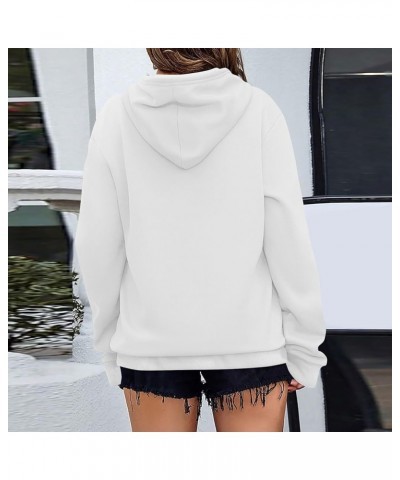 Hoodies for Women Oversized Hooded Sweatshirt Long Sleeve Loose Fit Pullover Drawstring Plus Size Tops with Pockets E-white $...