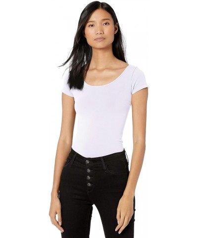 Skinny Tees Women's Long  Cap Sleeve Tee White $20.40 T-Shirts