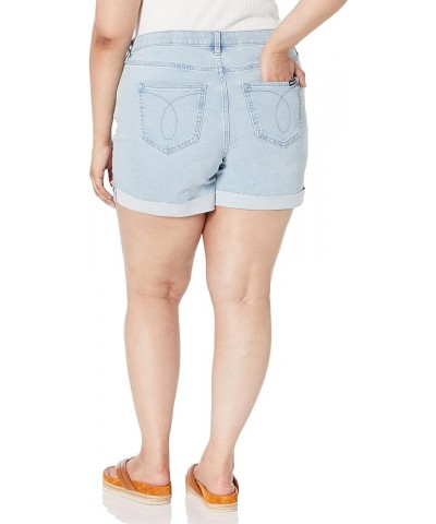 Women's Plus Size High Rise Loose Fit 5-Pocket Styling Shorts Aberdeen Wash $21.44 Shorts